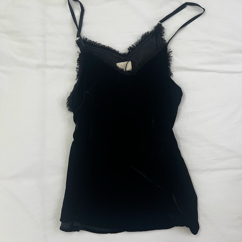 TINA JO Black Velvet tank